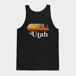 Vintage Retro Utah Mountain Hiking Camping Tank Top